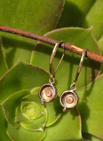 9k gold Victorian foe pearl antique estate earrings