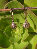 9k gold Victorian foe pearl antique estate earrings