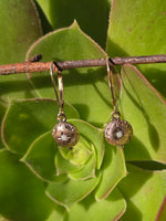 9k gold Victorian foe pearl antique estate earrings