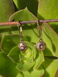 9k gold Victorian foe pearl antique estate earrings