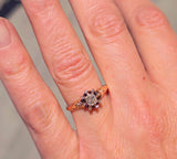 18ct gold Victorian mine and rose cut diamond engagement antique ring