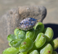 18k-14k gold two-tone diamond estate Deco ring