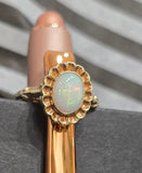 10k gold opal estate ring