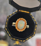 10k gold opal estate ring