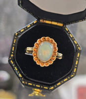 10k gold opal estate ring