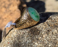 14k gold jade estate ring