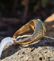 14k gold jade estate ring