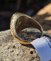 14k gold jade estate ring