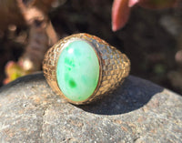 14k gold jade estate ring