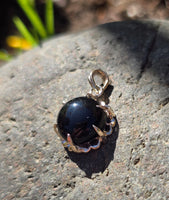 10k gold black onyx pendant necklace