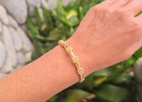 14k gold hinged bangle diamond estate bracelet