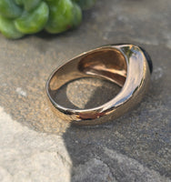14k gold star sapphire estate ring