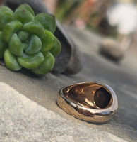 14k gold star sapphire estate ring