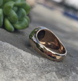 14k gold star sapphire estate ring
