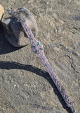 14k white gold c.1920's Art Deco filigree diamond and emerald bracelet