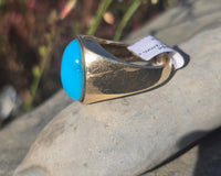 14k gold turquoise estate ring - 11.8 grams