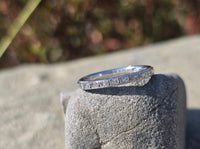 18k white gold 10 diamond vintage Art Deco engraved wedding band