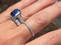 18k white gold 10 diamond vintage Art Deco engraved wedding band