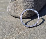 platinum Art Deco vintage 2.4mm diamond eternity band - size 6.5