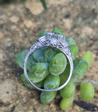 Platinum Art Deco c.1920's .87ct European cut diamond filigree antique engagement wedding ring