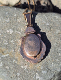 10k Victorian hand painted enamel lady necklace locket mourning pendant lavaliere