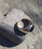 14k gold star sapphire estate ring