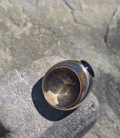 14k gold star sapphire estate ring