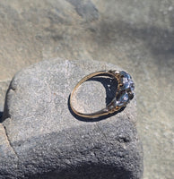 14k-18k gold two-tone c.1930's Art Deco diamond engagement ring