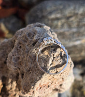 18k white gold Art Deco c.1920's diamond vintage estate ring