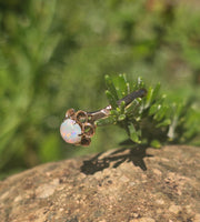 10k gold Victorian opal antique ring