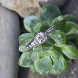 Platinum c.1920's European cut diamond antique engagement wedding ring