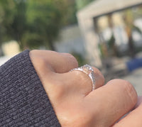 Platinum c.1920's European cut diamond antique engagement wedding ring