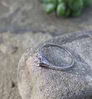 Platinum c.1920's European cut diamond antique engagement wedding ring