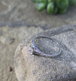 Platinum c.1920's European cut diamond antique engagement wedding ring