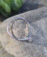Platinum c.1920's European cut diamond antique engagement wedding ring