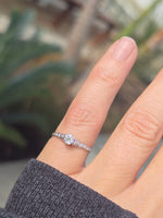 Platinum c.1920's European cut diamond antique engagement wedding ring