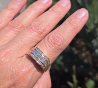 14k gold 43 diamond estate band ring