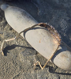 platinum - 18k gold two tone Deco diamond and sapphire estate bracelet
