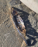 platinum - 18k gold two tone Deco diamond and sapphire estate bracelet