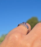 14k white gold diamond vintage estate bridal set