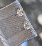 platinum and 14k white gold Art Deco diamond and sapphire earrings