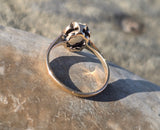 14k gold opal solitaire estate ring