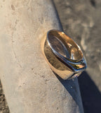 14k gold two-tone diamond estate band ring HOLD