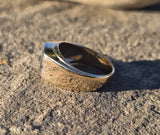 14k gold two-tone diamond estate band ring HOLD