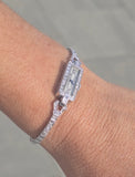 platinum & 14k white gold vintage Art Deco diamond watch