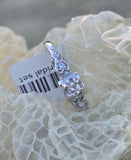 14k white gold diamond vintage estate bridal set