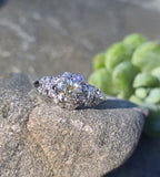 Platinum Art Deco c.1920's mine cut diamond filigree antique engagement wedding ring