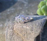 Platinum Art Deco c.1920's mine cut diamond filigree antique engagement wedding ring