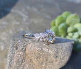 Platinum Art Deco c.1920's mine cut diamond filigree antique engagement wedding ring