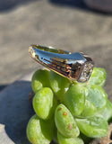 14k gold European cut diamond and enamel antique estate art Deco ring